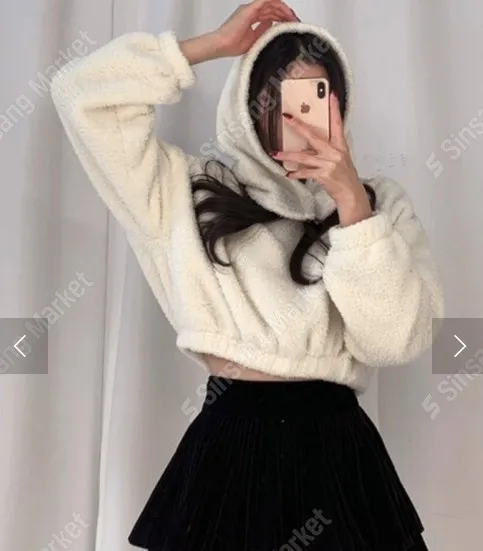 正韓熊熊羊毛帽套裝