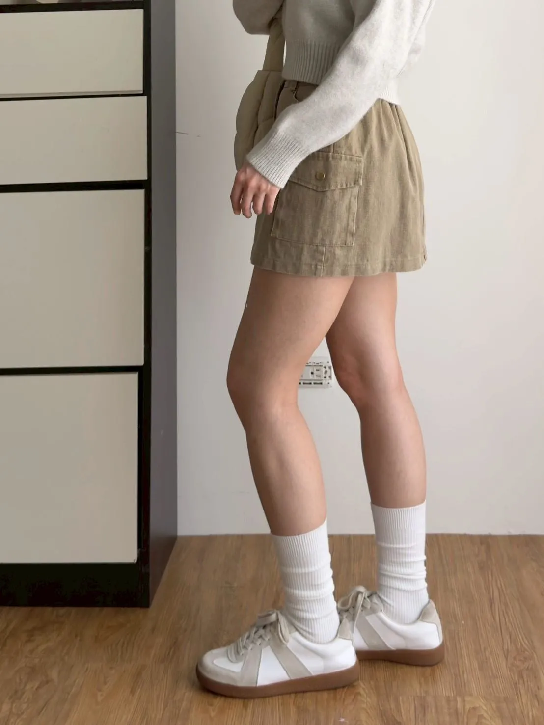 牛仔立體雙口袋短裙