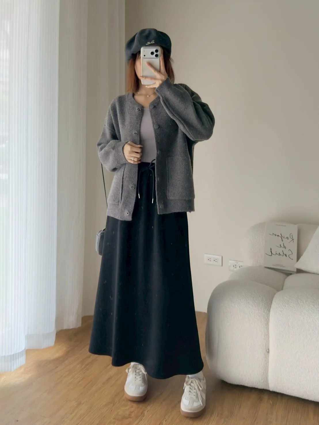 韓 毛衣料棒球外套