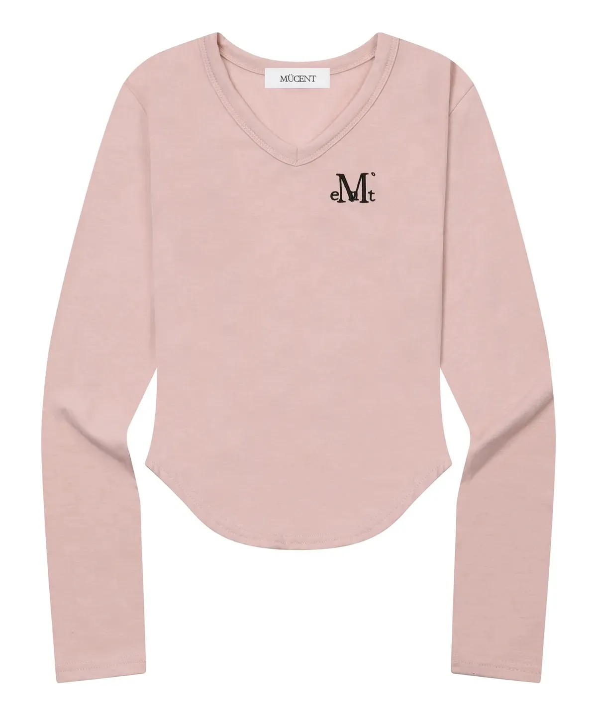 【預購】 MUCENT ROINA V NECK LONG SLEEVE T V領 素面修身上衣