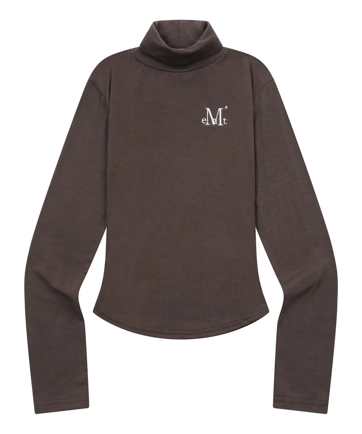 【預購】 MUCENT DELORA TURTLE NECK T 立領 刺繡內搭 打底上衣