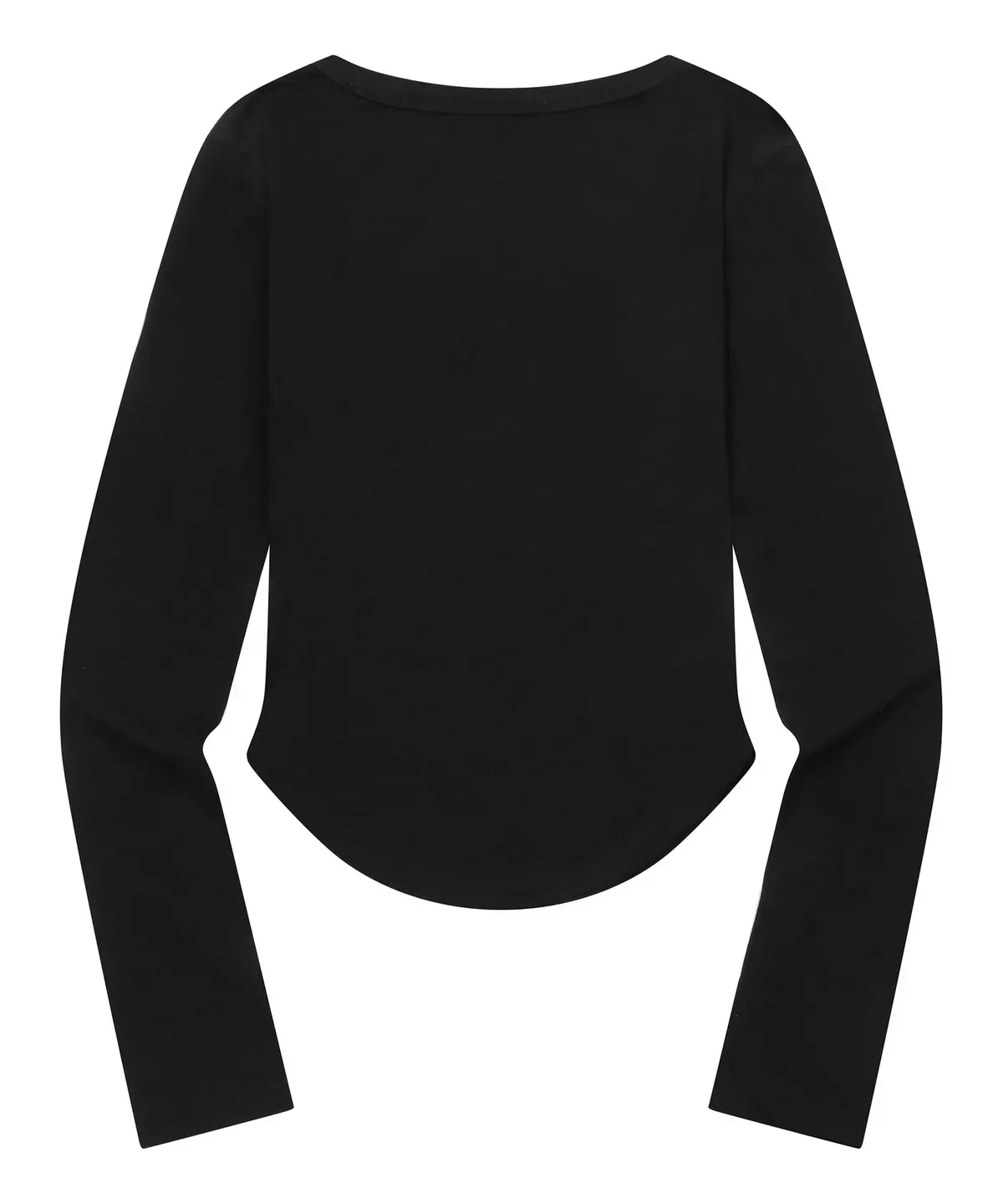 【預購】 MUCENTMARIEL SQUARE NECK CROP T 大圓領 素面 刺繡上衣 打底衣