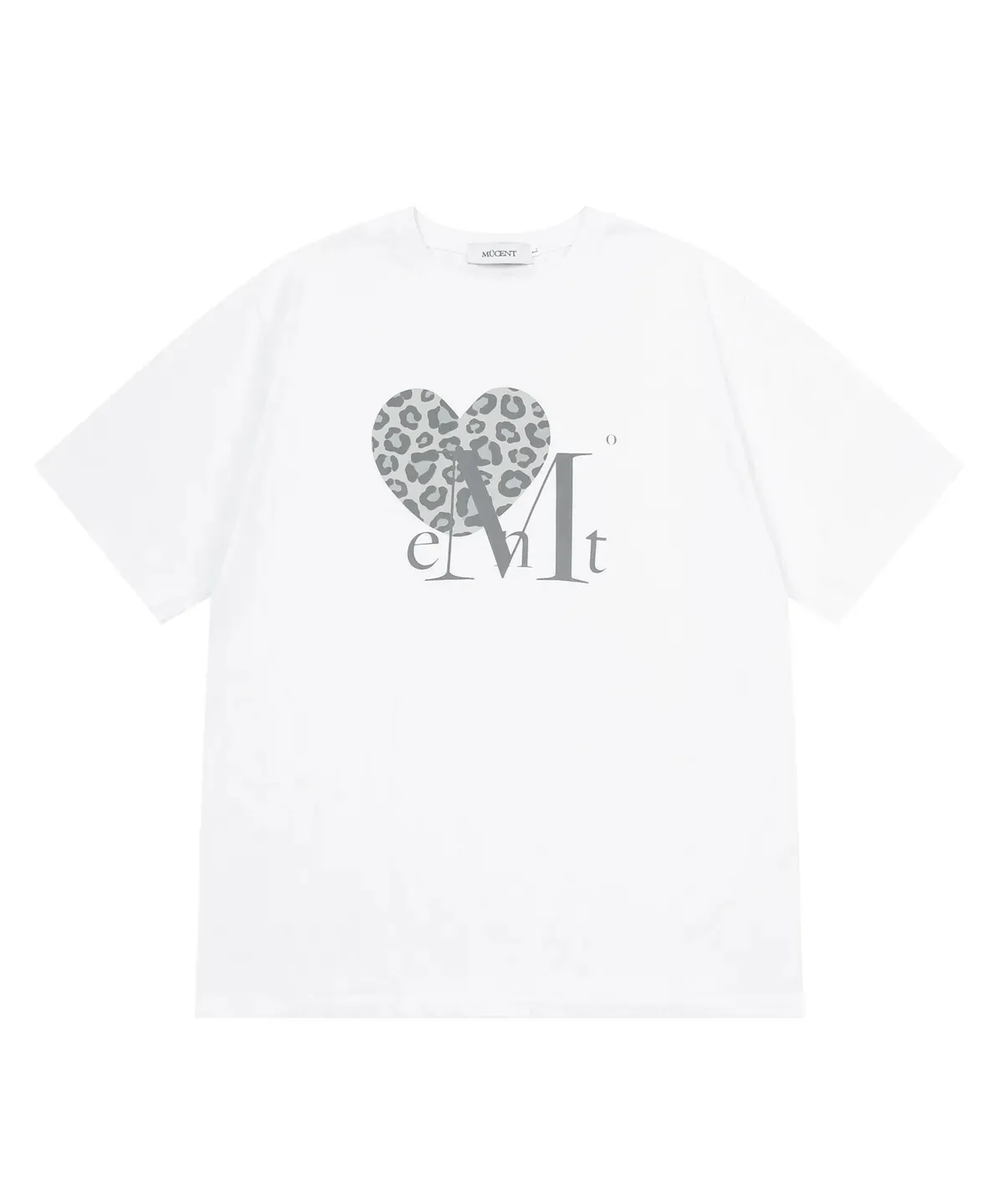 【預購】 MUCENT SIERRA LEOPARD HEART HALF T UNISEX 豹紋愛心 男女同款 情侶 上衣
