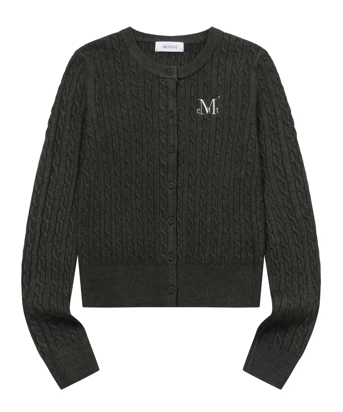 【預購】 MUCENT ADIAN BUTTON CROP KNIT CARDIGAN 麻花 針織 開扣 上衣 外套