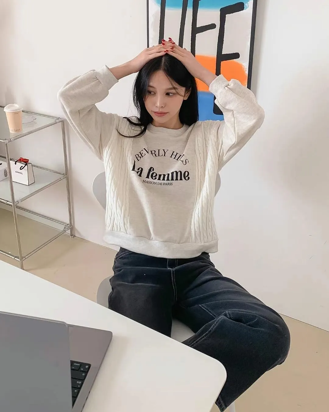 正韓-針織毛衣編織混搭衣봄니트MTM 