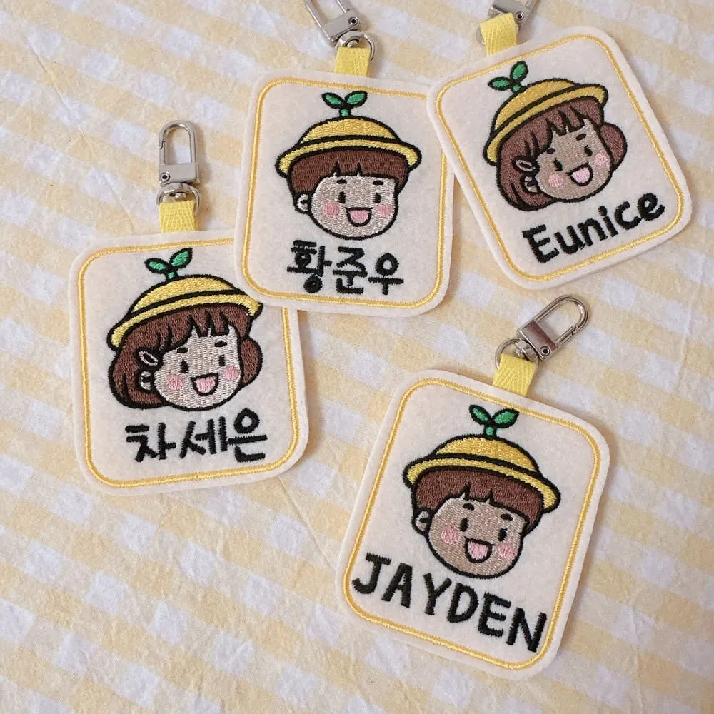 韓國客製化-正韓幼兒園寶寶姓名吊牌