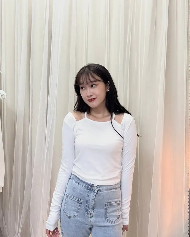 正韓愛麗絲掛脖假兩件上衣