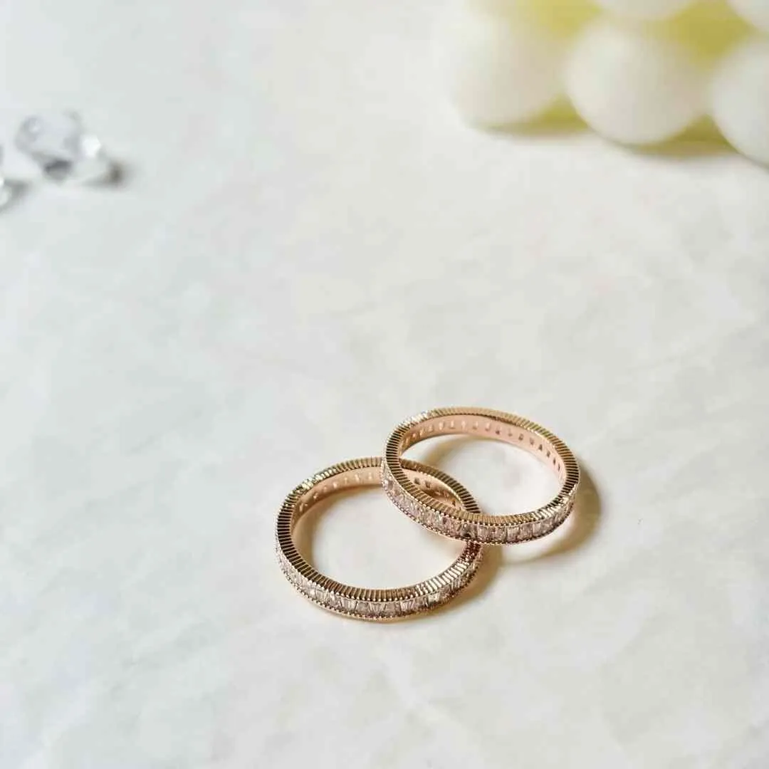 閃鑽切割紋水鑽戒指