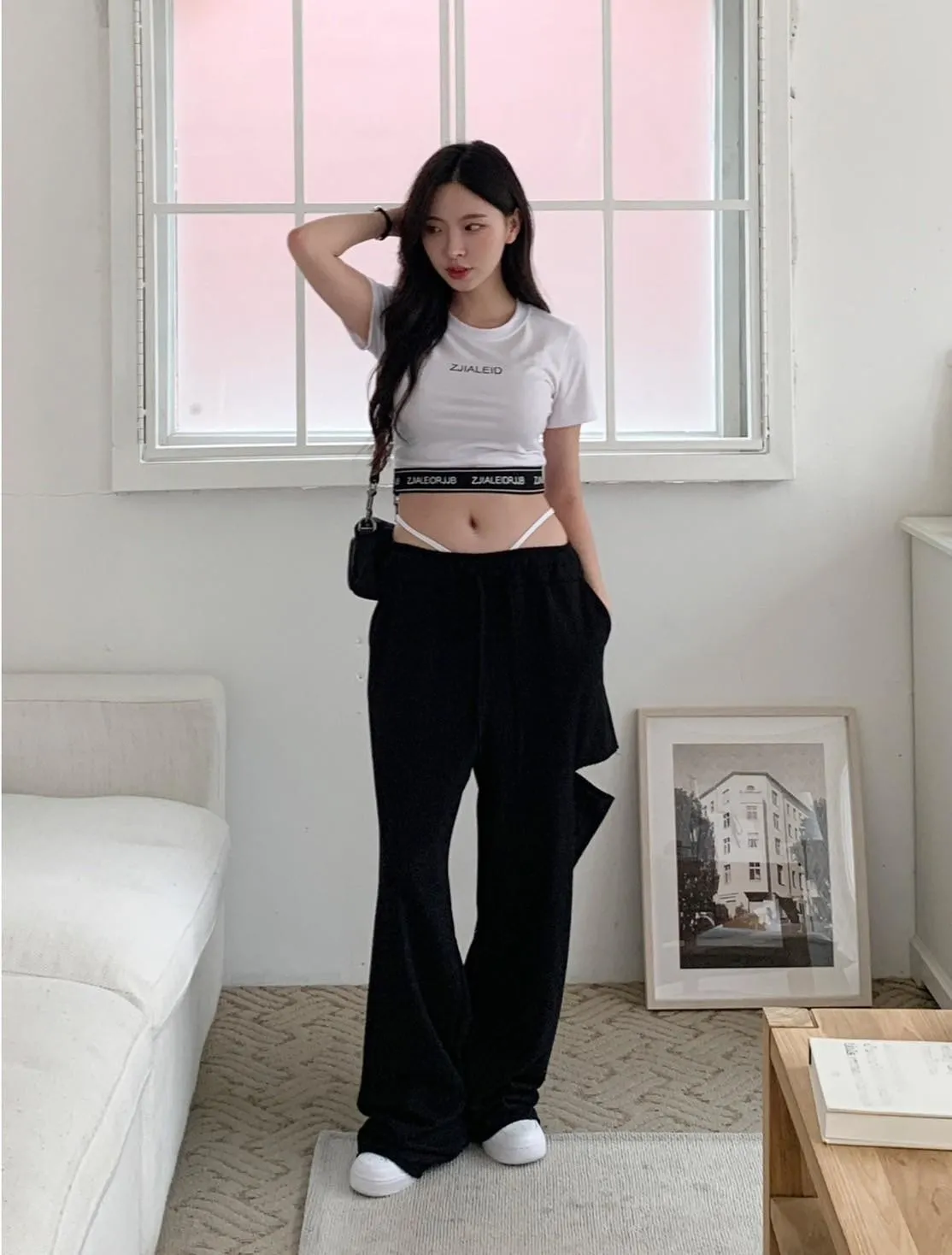 正韓層疊假內搭褲貼臀低腰性感內褲