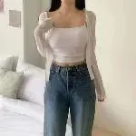 正韓直條紋防曬外套 