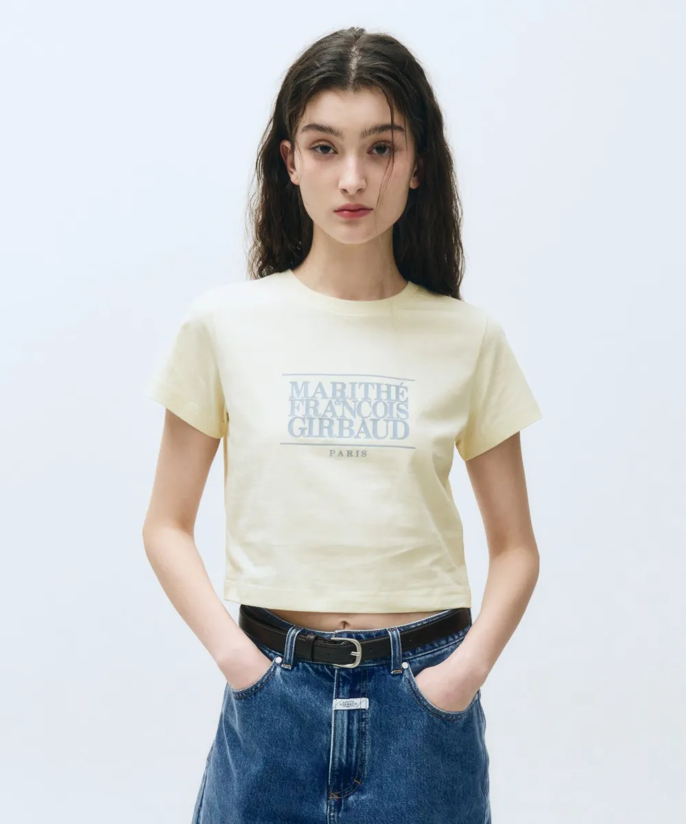 MFG W CLASSIC LOGO CROP TEE