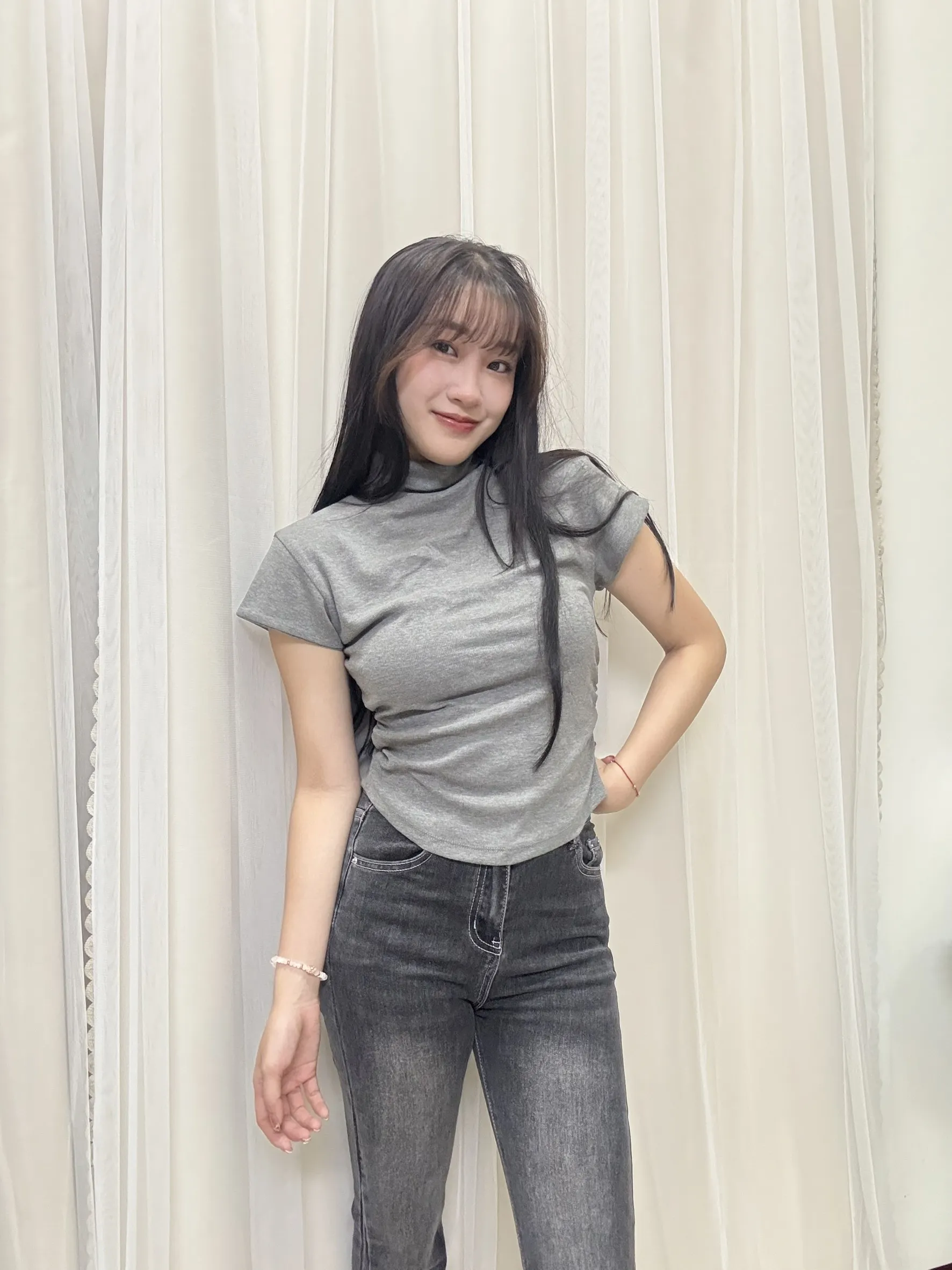 半高領超美體態短袖T