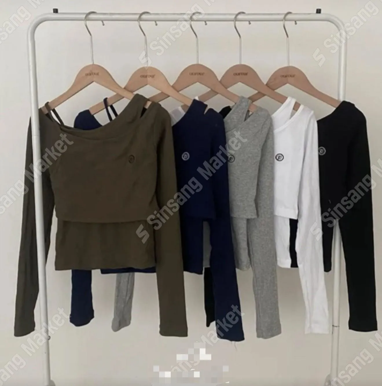 正韓兩件式不規則疊搭套裝