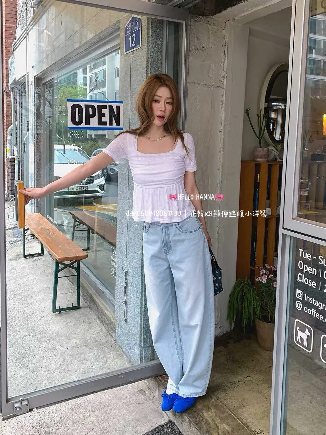 正韓顯瘦遮腹小洋裝