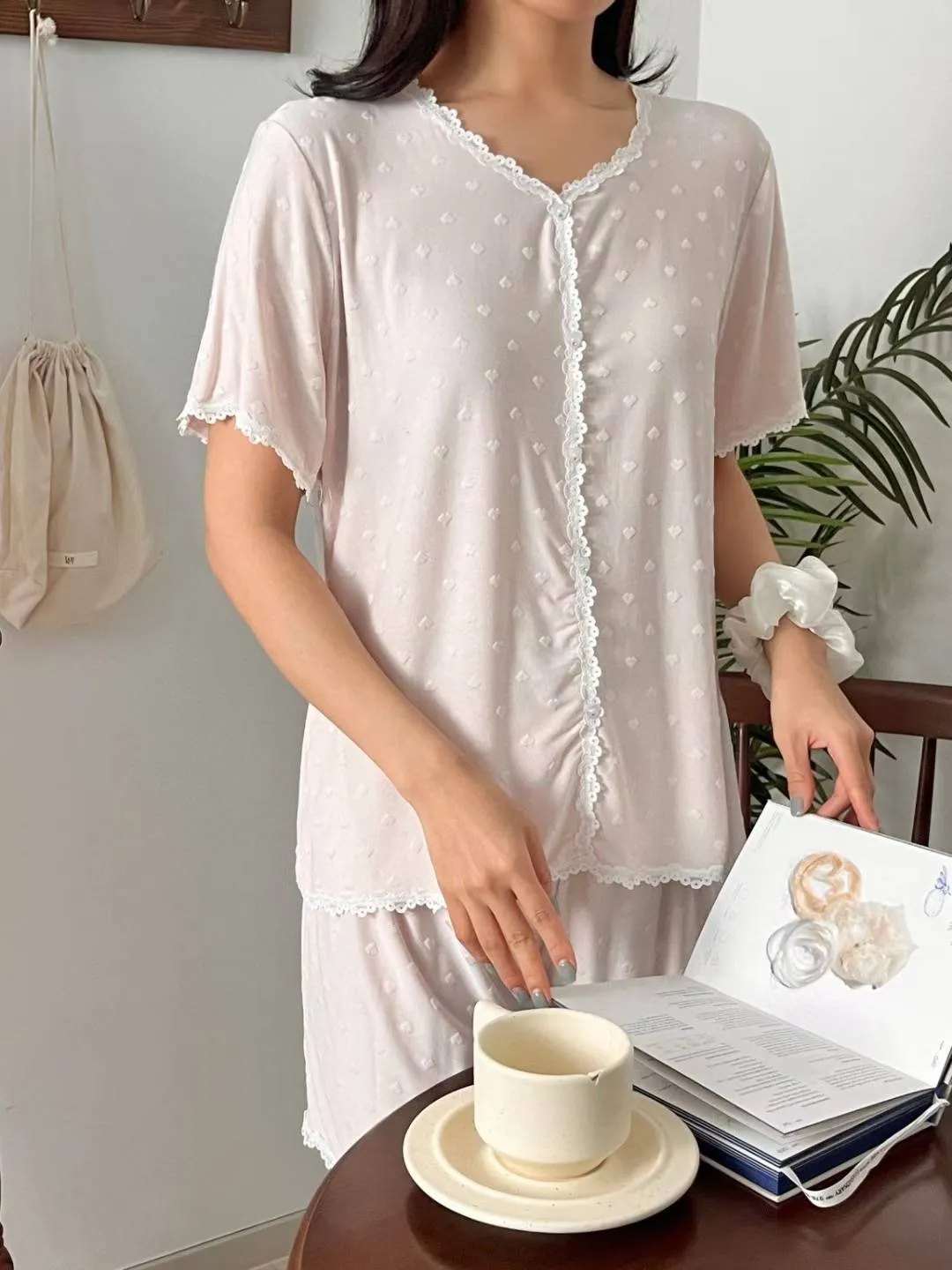 正韓莫代爾愛心睡衣套裝