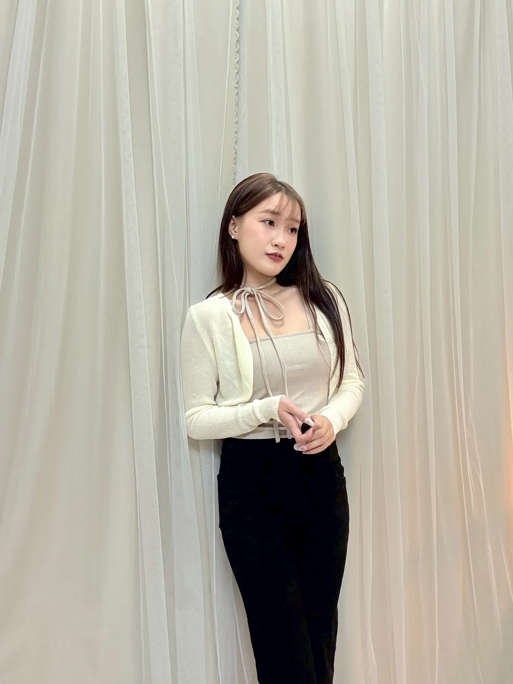 夏日必備-冰絲針織防曬罩衫