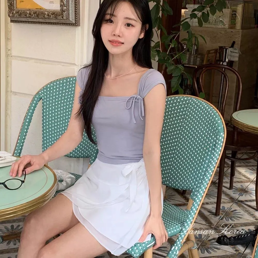 正韓芭蕾舞裙蝴蝶結上衣