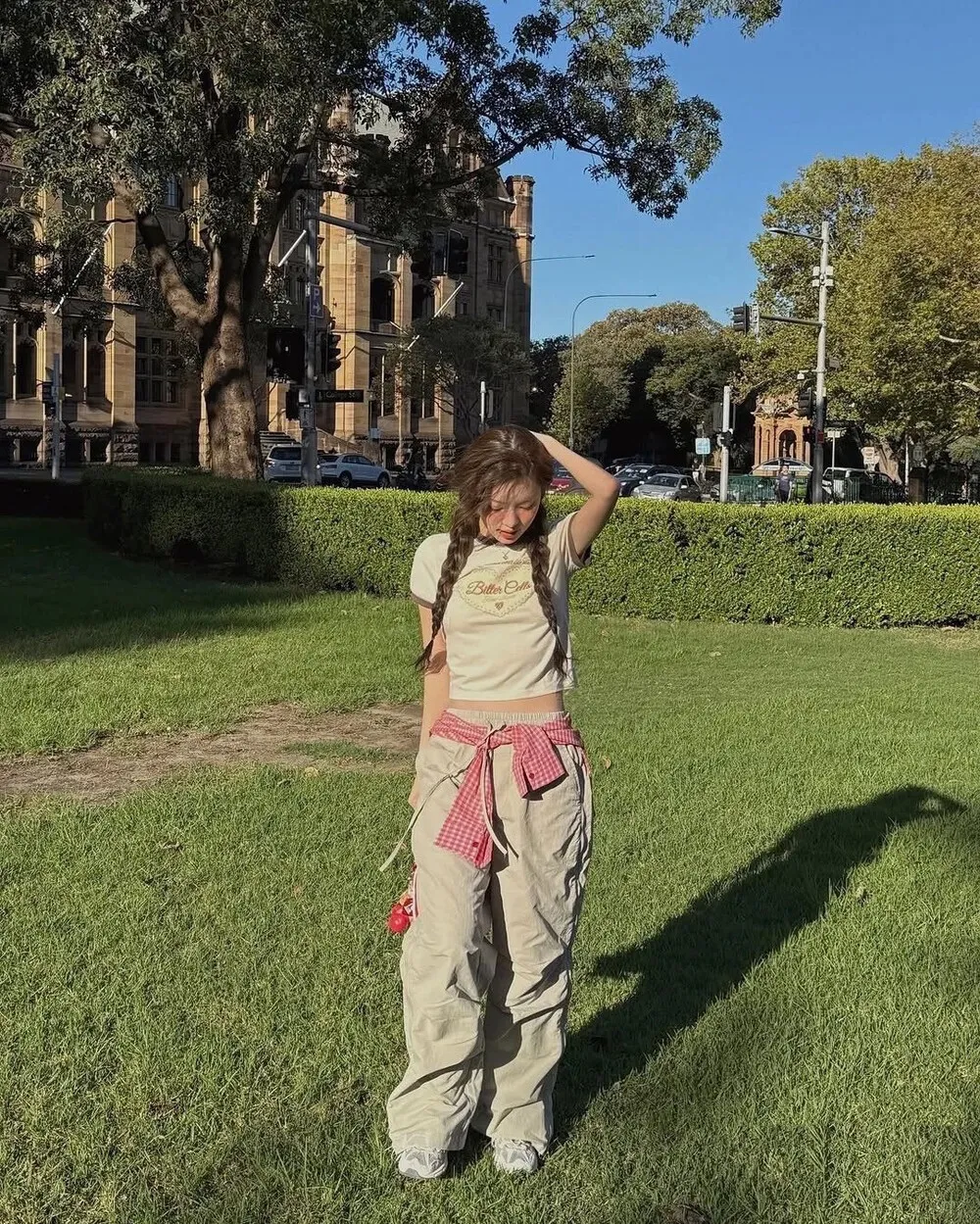 愛心印花短袖踢恤