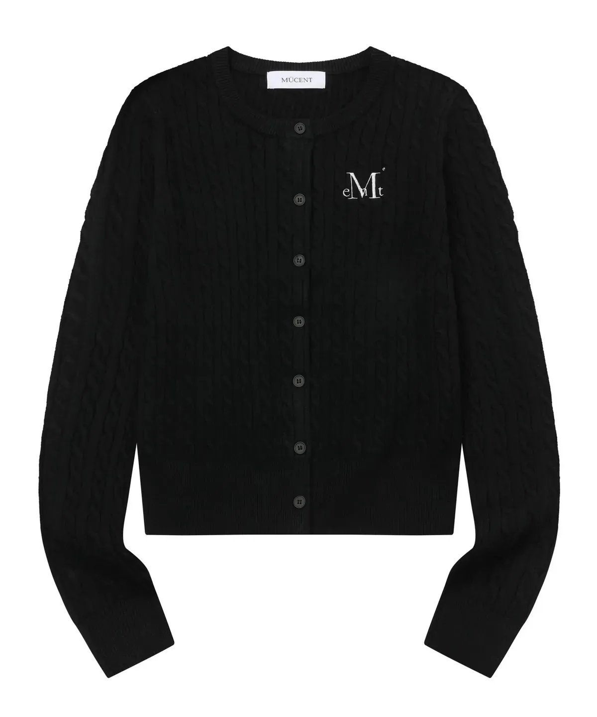 【預購】 MUCENT ADIAN BUTTON CROP KNIT CARDIGAN 麻花 針織 開扣 上衣 外套