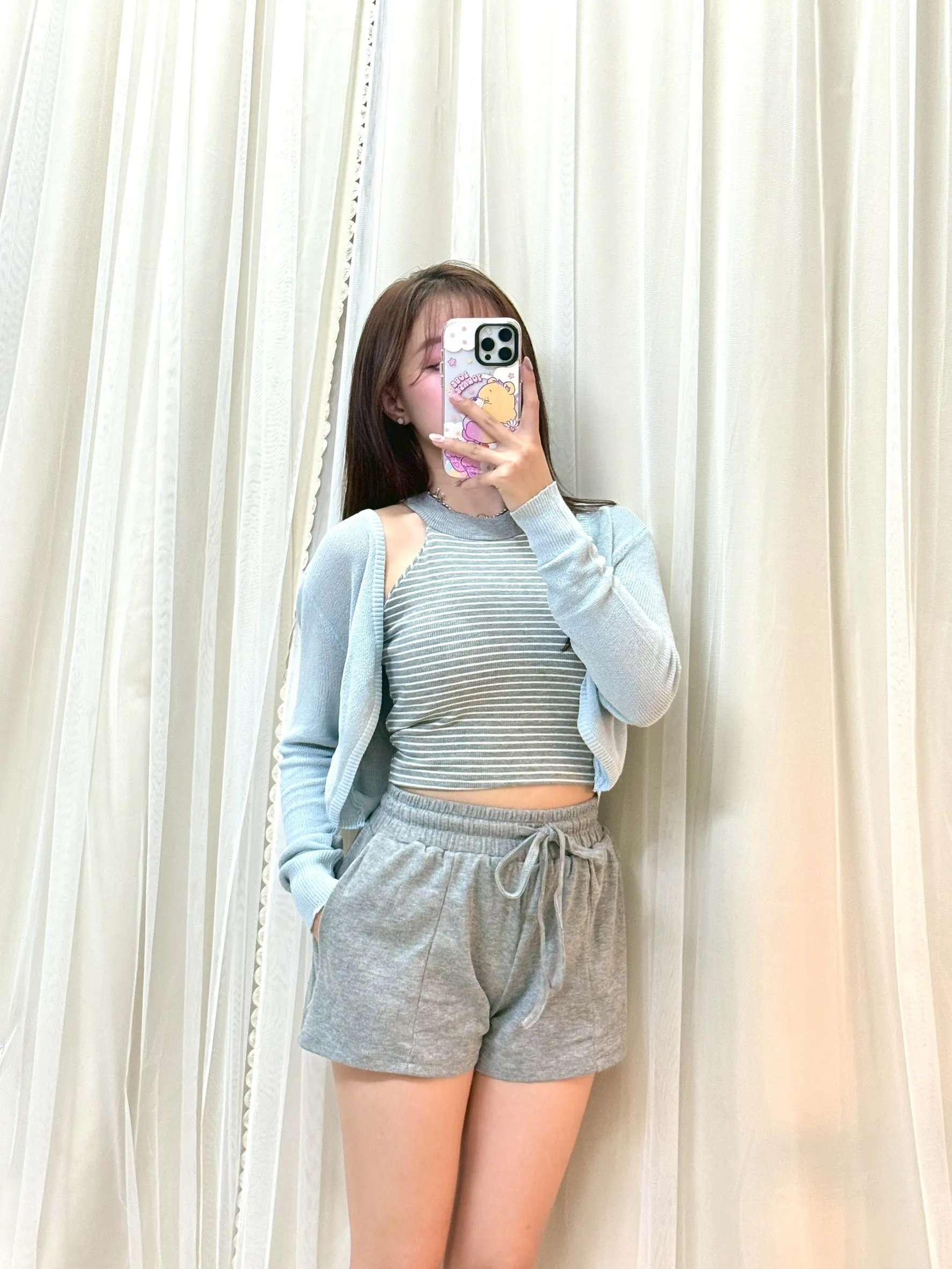 溫柔氣質-顯瘦日常自訂條紋套裝