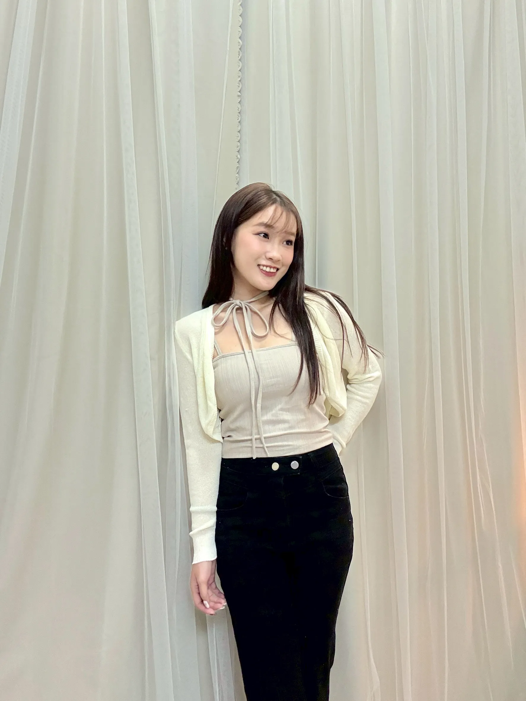 夏日必備-冰絲針織防曬罩衫