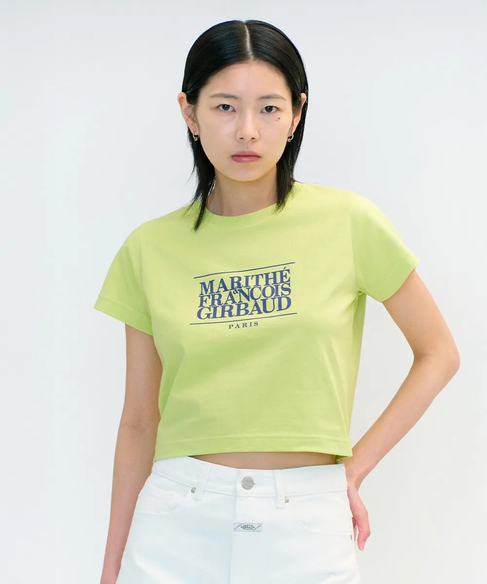 MFG W CLASSIC LOGO CROP TEE