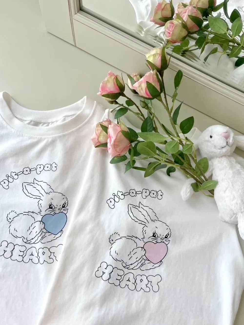 正韓 邦尼兔彈力不透上衣