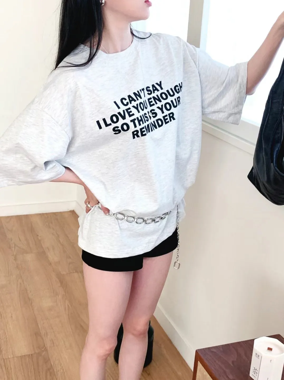 正韓 大版男友字母大踢