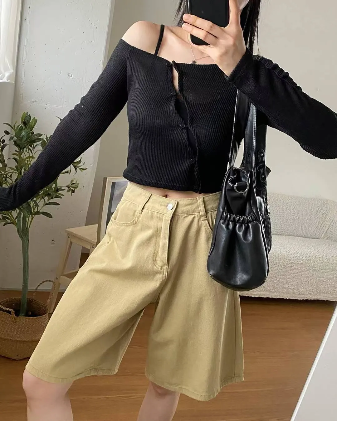 正韓雪莉不規則開衫