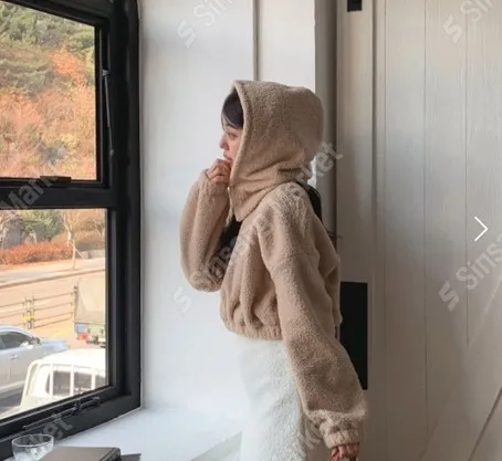 正韓熊熊羊毛帽套裝