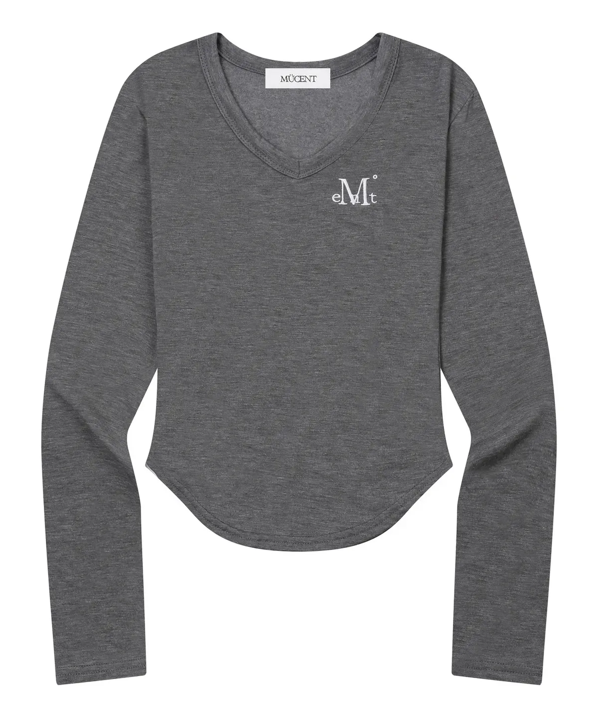【預購】 MUCENT ROINA V NECK LONG SLEEVE T V領 素面修身上衣