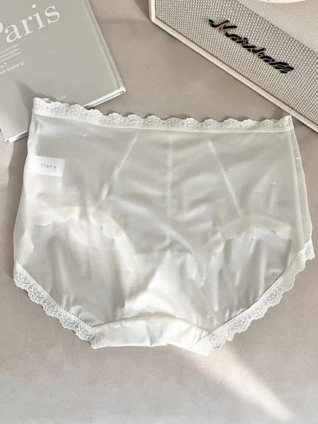 正韓蕾絲中腰內褲四件套
