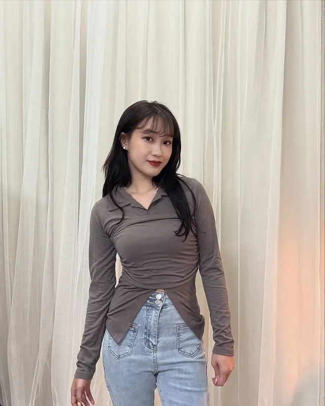 正韓領口上衣襯衫套裝