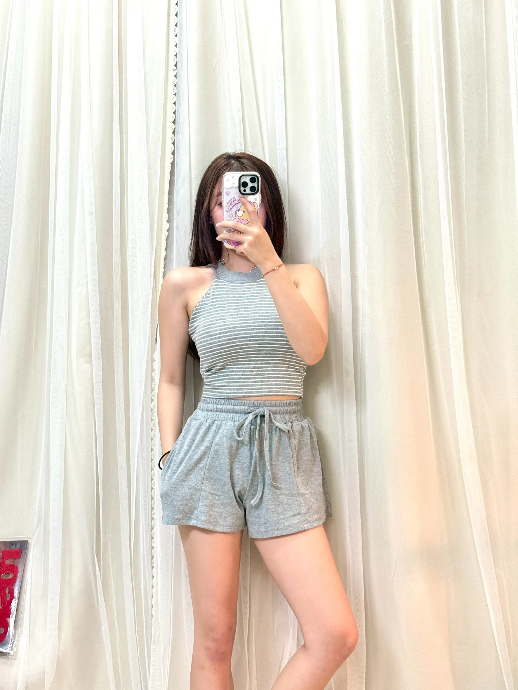 溫柔氣質-顯瘦日常自訂條紋套裝