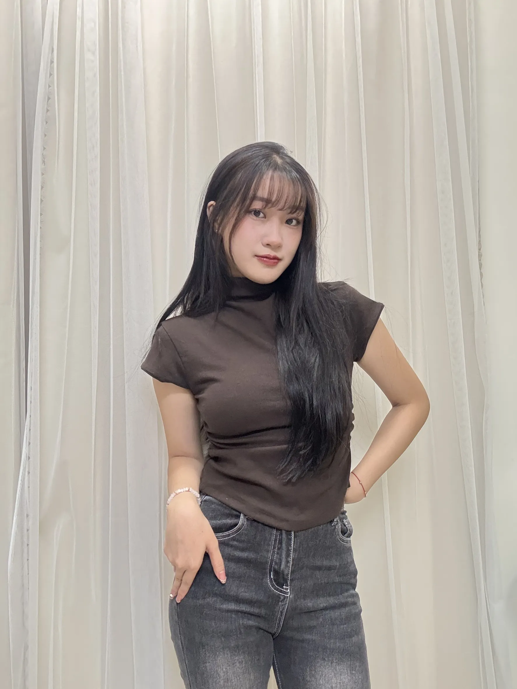 半高領超美體態短袖T