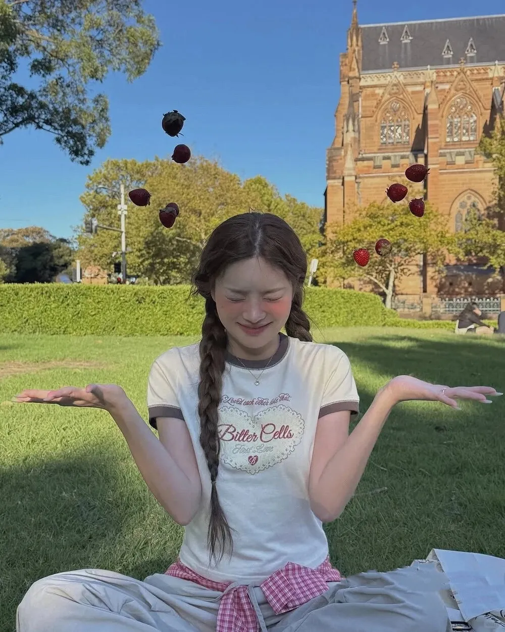 愛心印花短袖踢恤