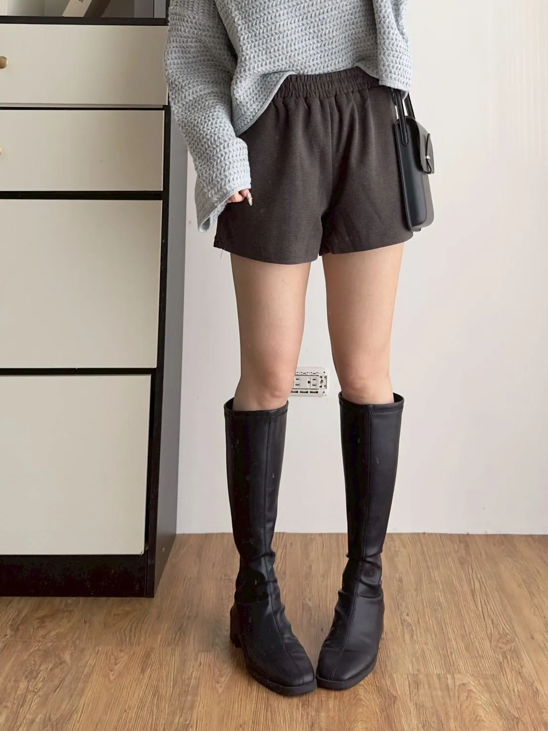 呢料短褲（有口袋）