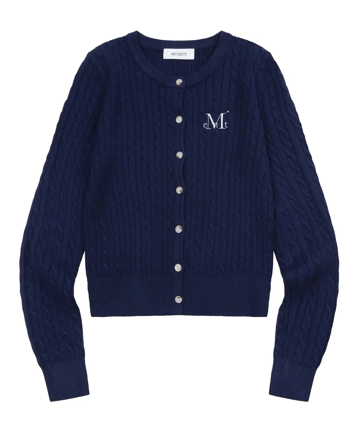 【預購】 MUCENT ADIAN BUTTON CROP KNIT CARDIGAN 麻花 針織 開扣 上衣 外套