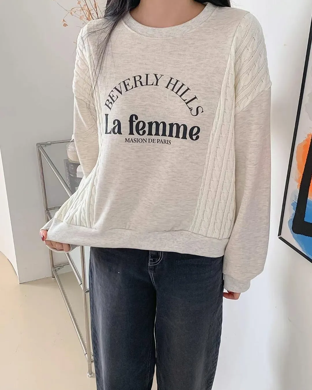 正韓-針織毛衣編織混搭衣봄니트MTM 