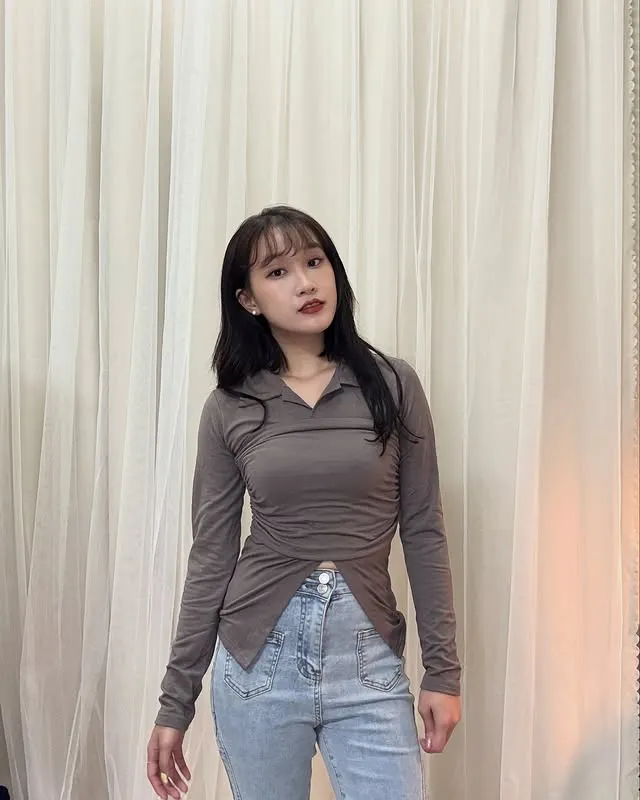 正韓領口上衣襯衫套裝