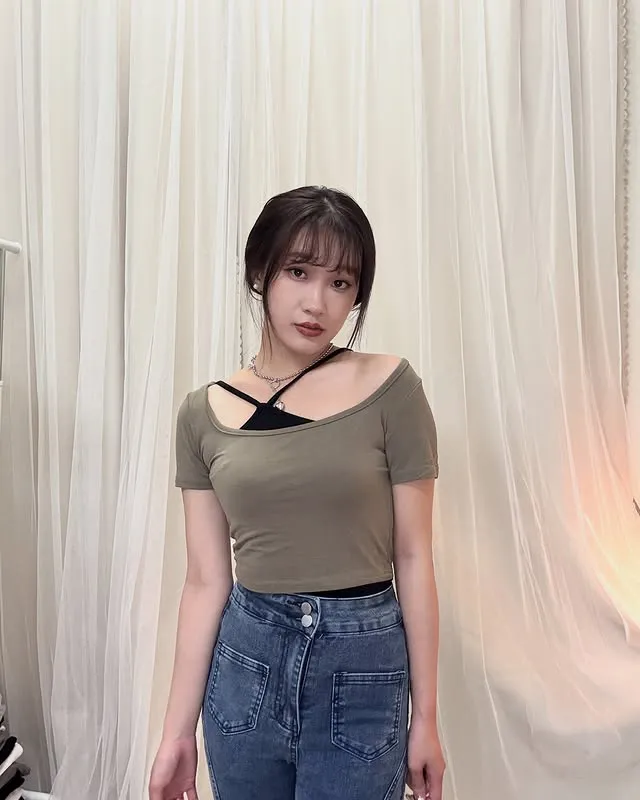 正韓短袖不規則兩件套裝