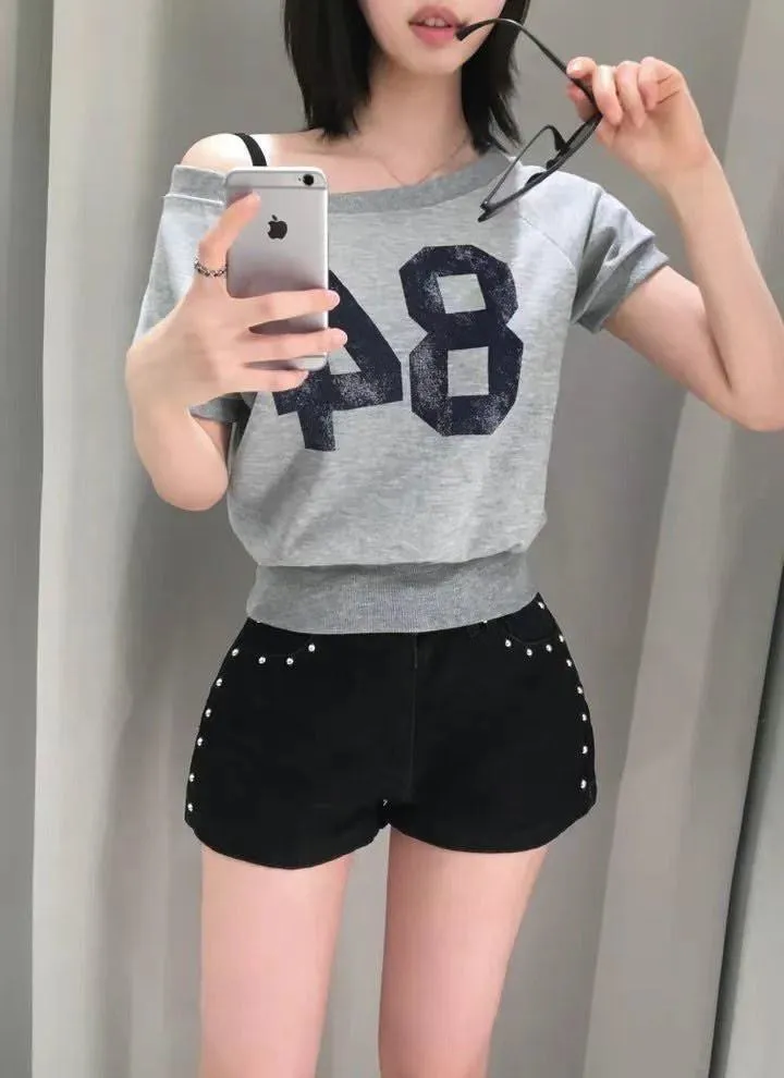 正韓可拉一字領美式上衣