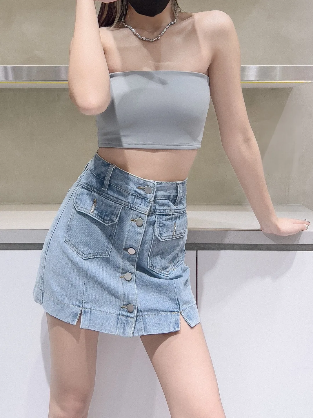 冰絲厚磅彈力膠條防滑平口