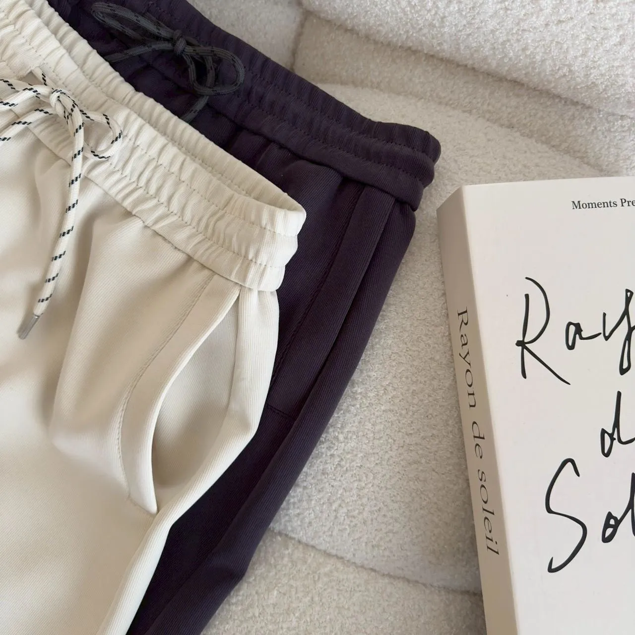 砂洗銅銨抽繩短裙 (內有安全褲)