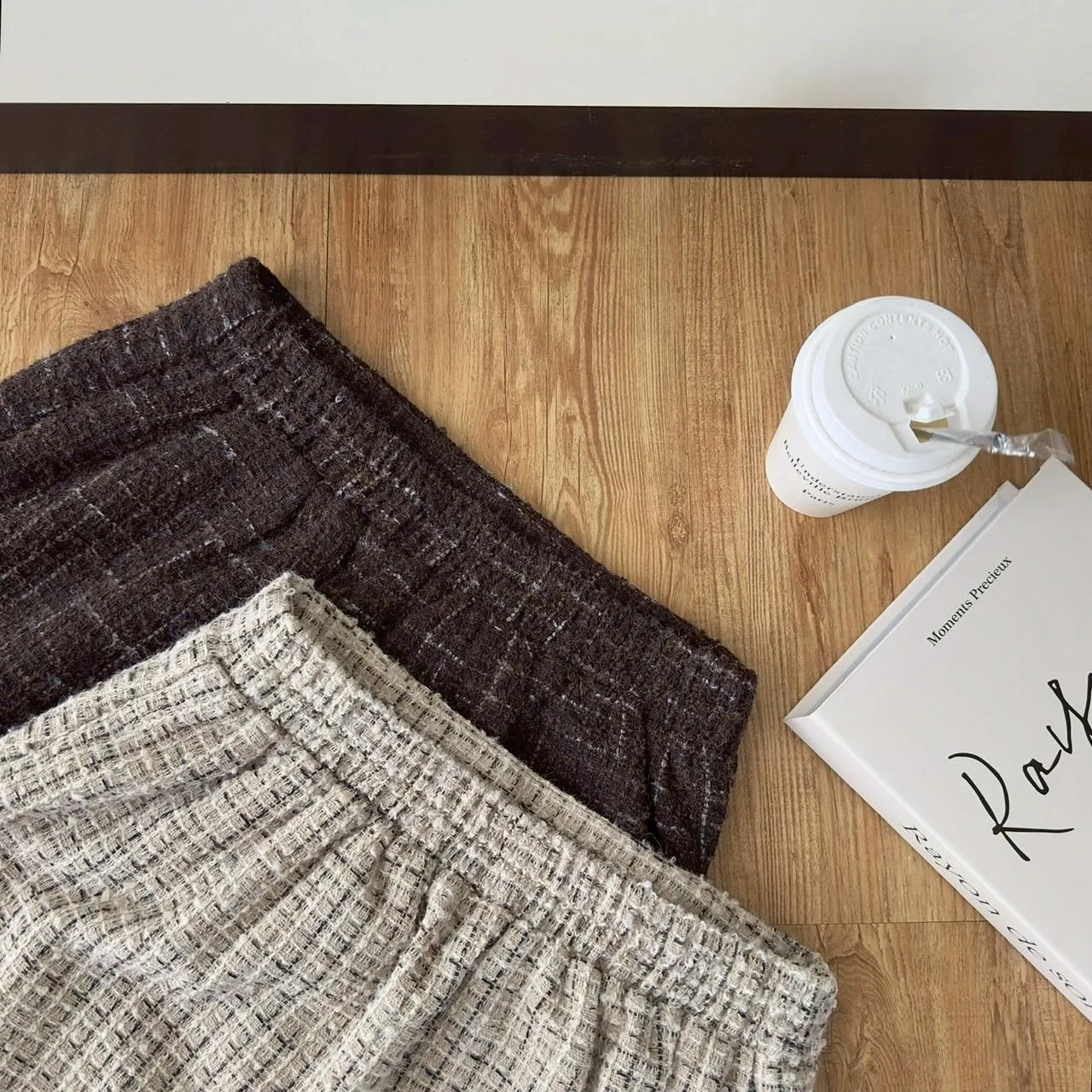 小香風毛呢短裙