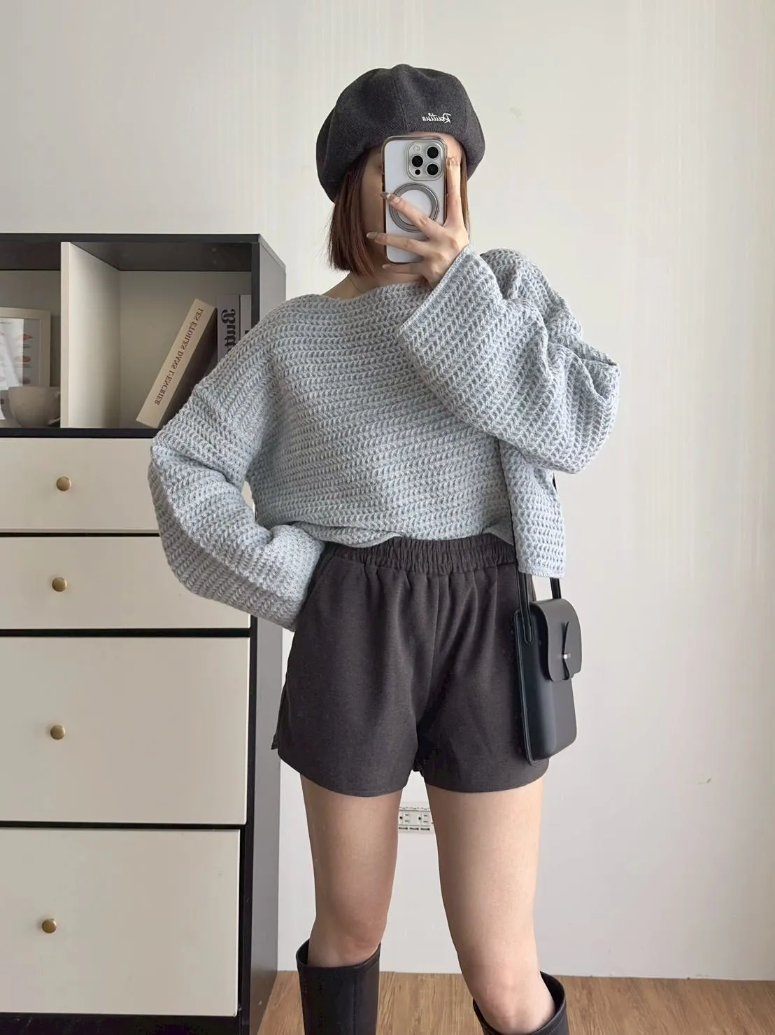 呢料短褲（有口袋）