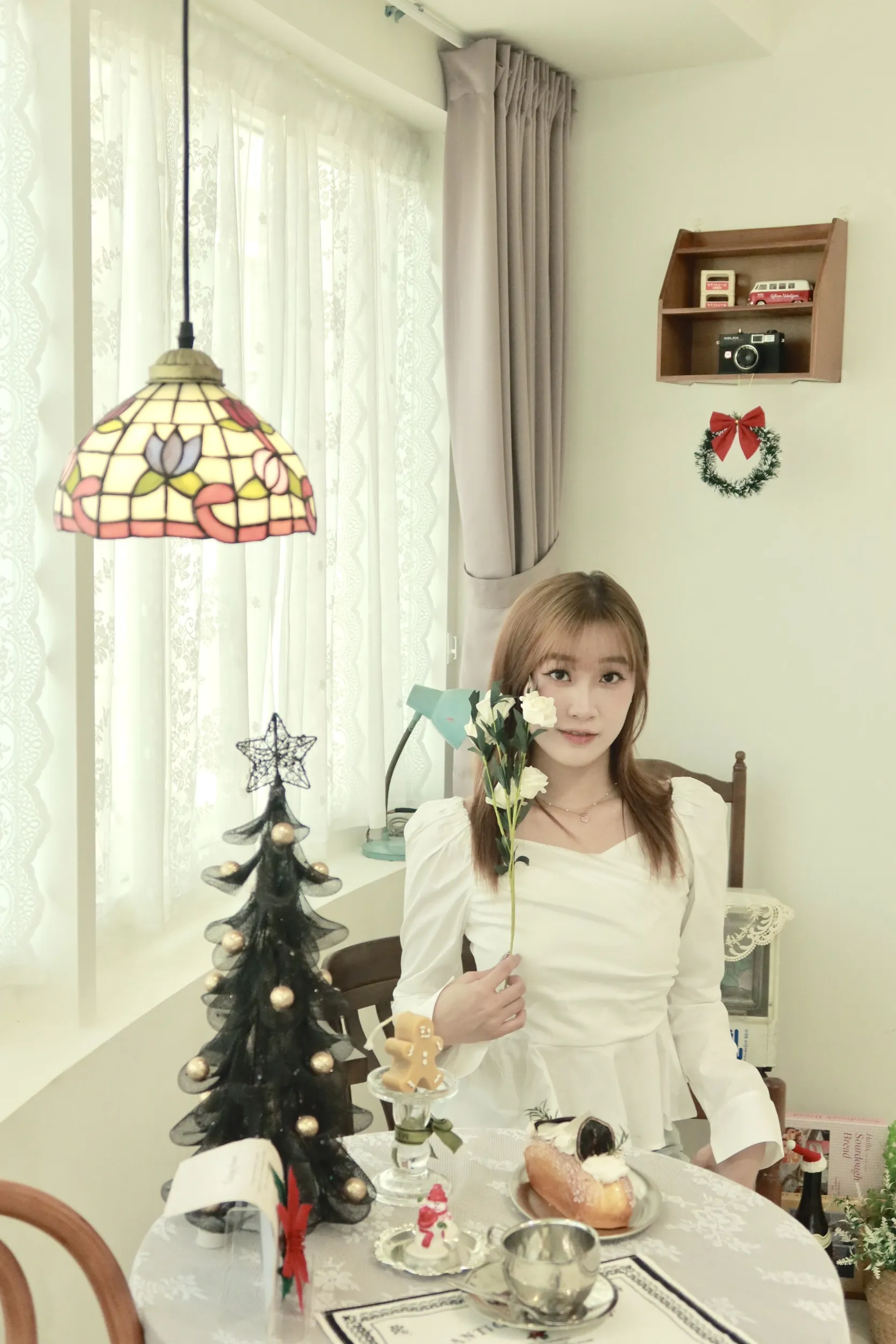 正韓公主修身長袖襯衫