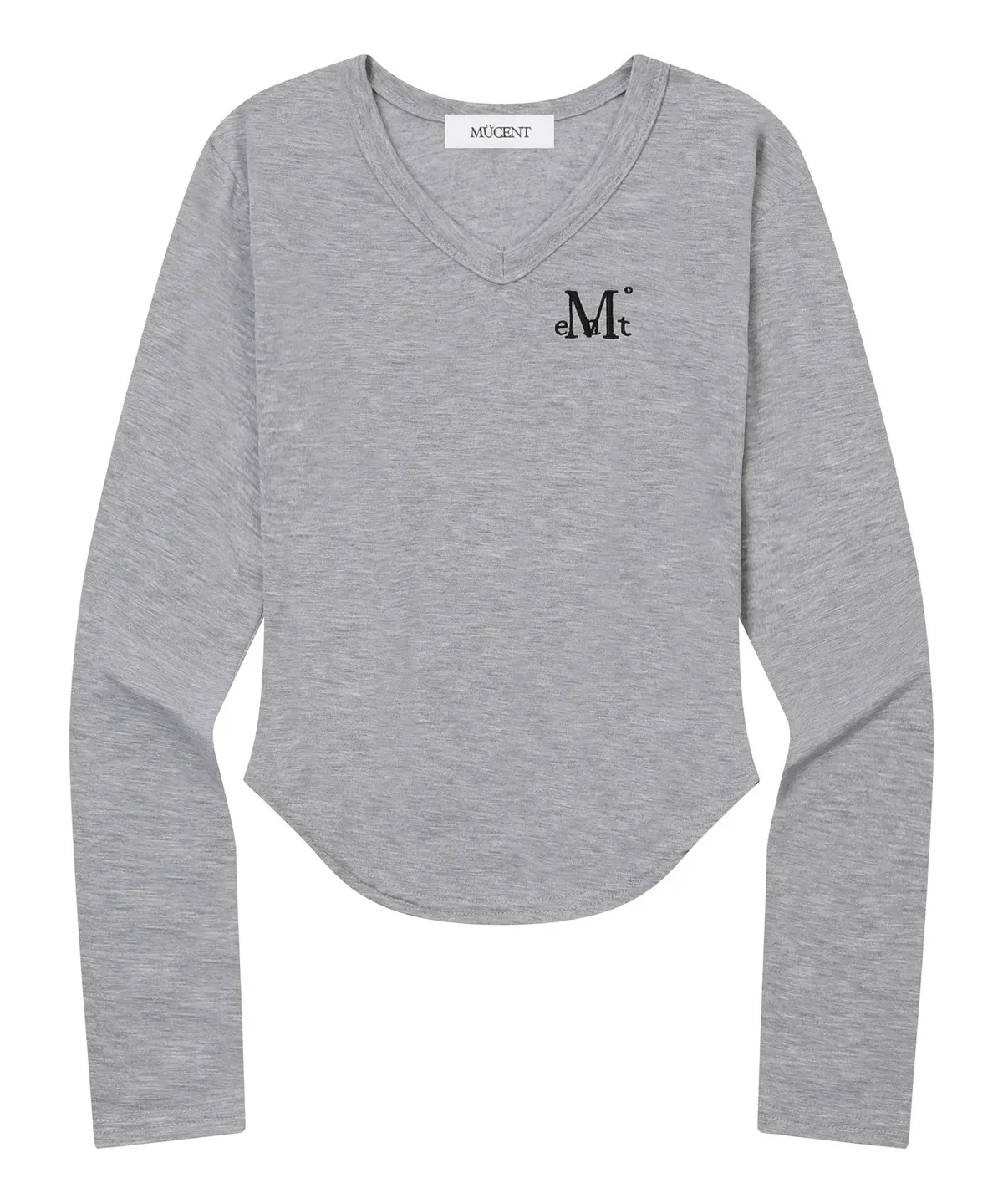 【預購】 MUCENT ROINA V NECK LONG SLEEVE T V領 素面修身上衣