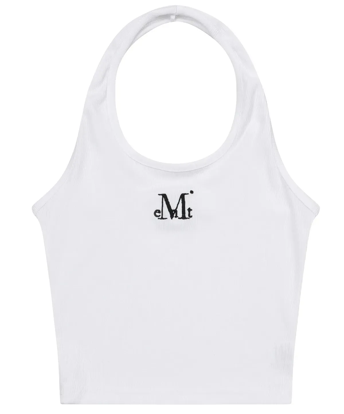 【預購】 MUCENT CAFRI HALTER NECK SLIM SLEEVELESS 刺繡 掛脖 背心
