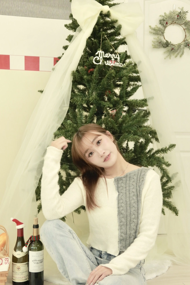 正韓麻花拼色針織短款毛衣